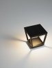 Minimalistyczna lampa solarna zewnętrzna do ogrodu z czujnikiem ruchu klasyczna LED aluminiowa kolor antracyt IP54 CANDELA LE75178 Luces Exclusivas